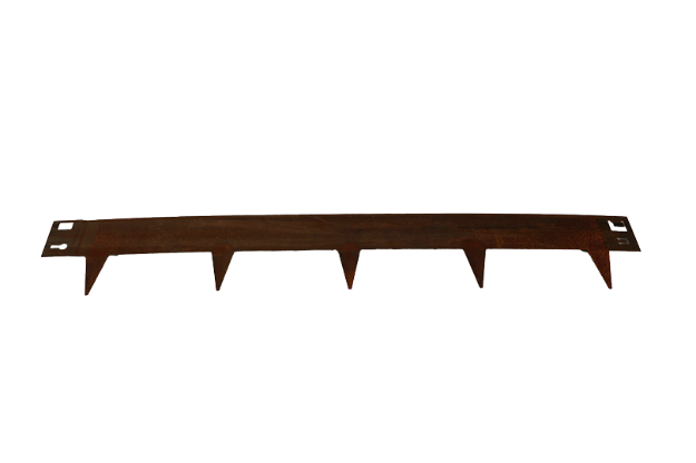 Afbeeldingen van Kantopsluiting met pin Cortenstaal 16x106 cm