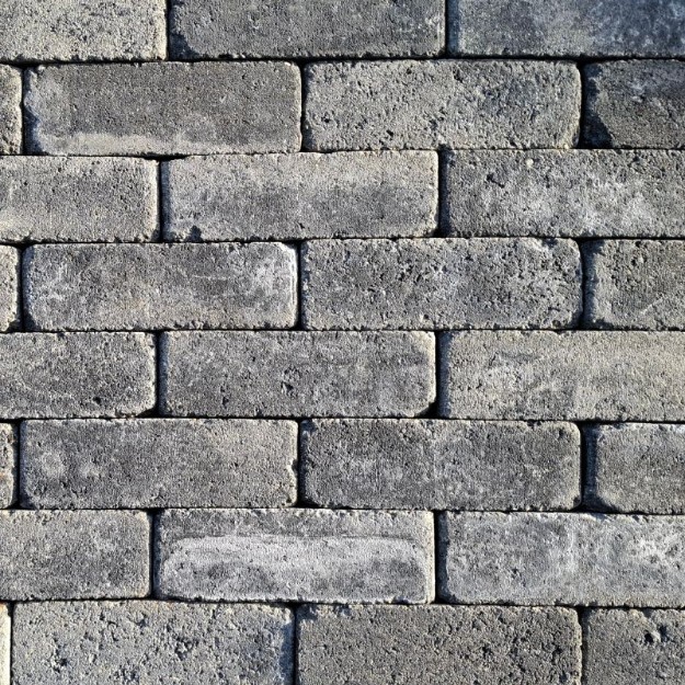 Afbeeldingen van Dikformaat Antraciet getrommeld 20x6,5x6,5cm