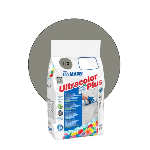 Afbeeldingen van Voeg Ultra color plus Cementgrijs no 1113  5 kg