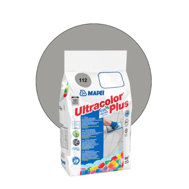 Afbeeldingen van Voeg Ultra color plus Medium grijs no 112  5 kg
