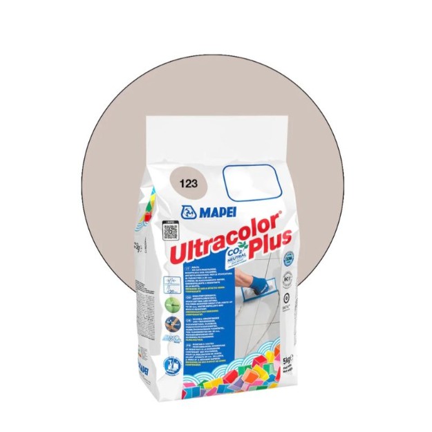 Afbeeldingen van Voeg Ultra color plus Ancient White no 123  5 kg